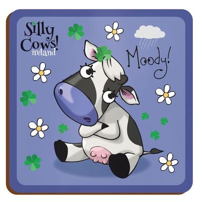 Silly Cows Moody Loose Coaster
